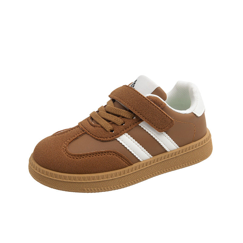 A Spring and Autumn New Boys Versatile Non-slip Breathable Student Board Shoes Children's Soft-soled German Training Shoes