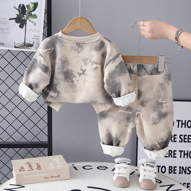 A children's sweater set