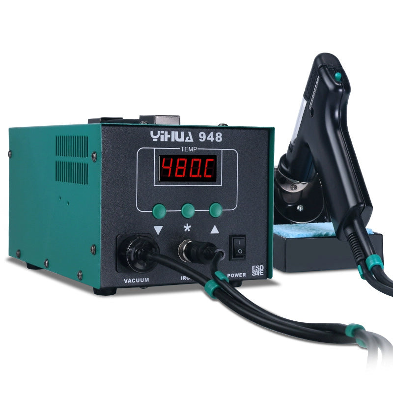 A tin suction pump automatic dismantling and welding tin suction gun welding table 2-in-1 electric tin suction device welding table