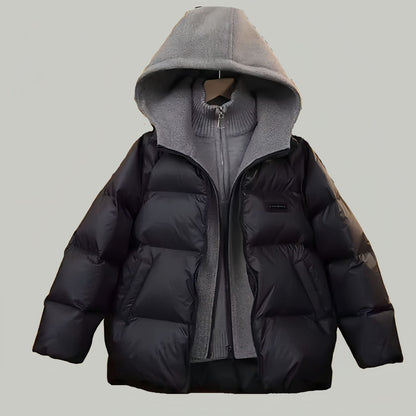 A children's clothing autumn and winter new cotton jacket down cotton thickened warm casual bread jacket hooded jacket