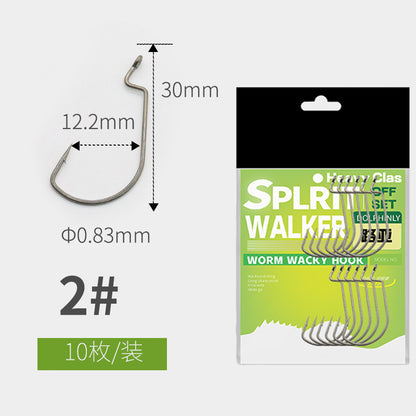 A lure reinforced wide-bellied crank hook hook