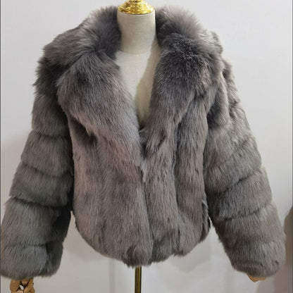 A faux fur jacket