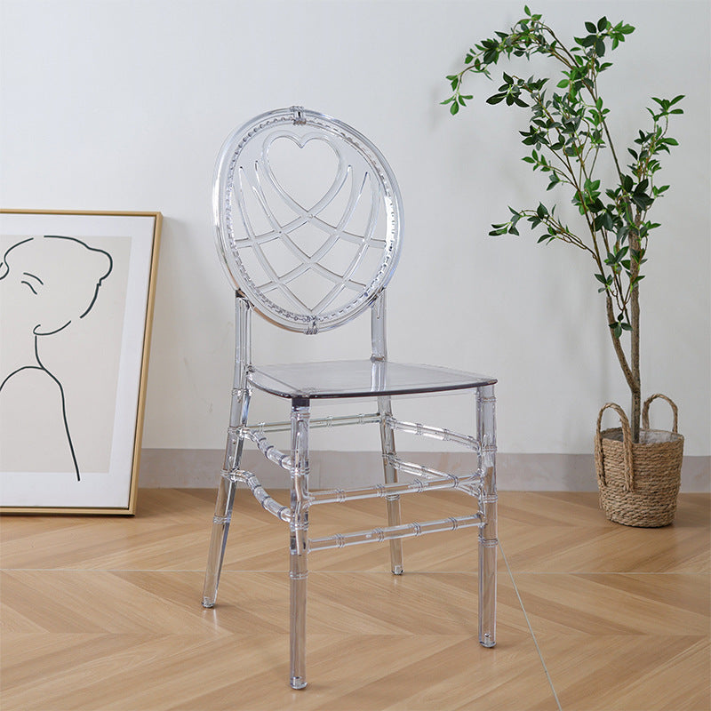 A crystal chair transparent wedding banquet high value chair hotel restaurant wedding chair anti-dirty durable chair