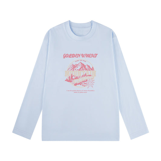 A cotton long-sleeved top