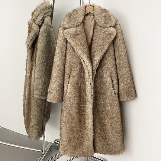A faux fur jacket