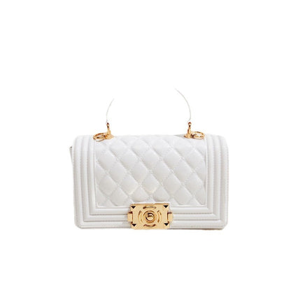 A PVC diamond square bag fashionable versatile handbag