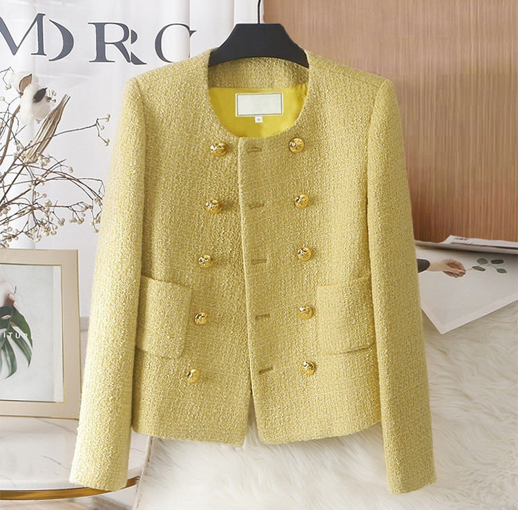 A new autumn and winter slim and thin small fragrant loose jacket blazer women