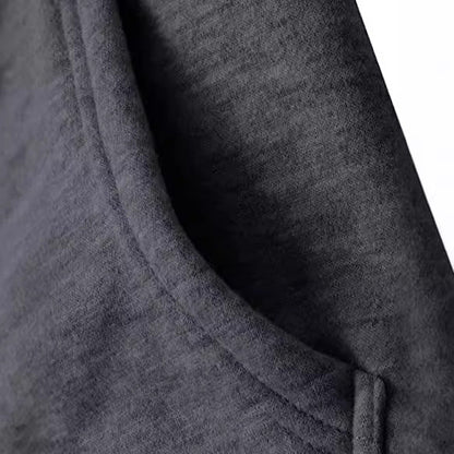 B2-m19B Autumn European station cotton gray long zipper sweater - Mixbatch