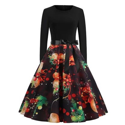 A christmas floral dress