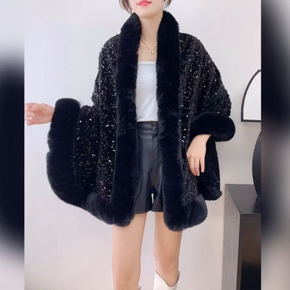 A faux fur jacket