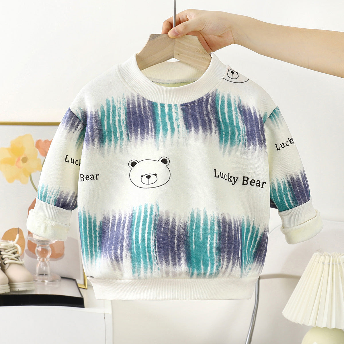 A children's long-sleeved top