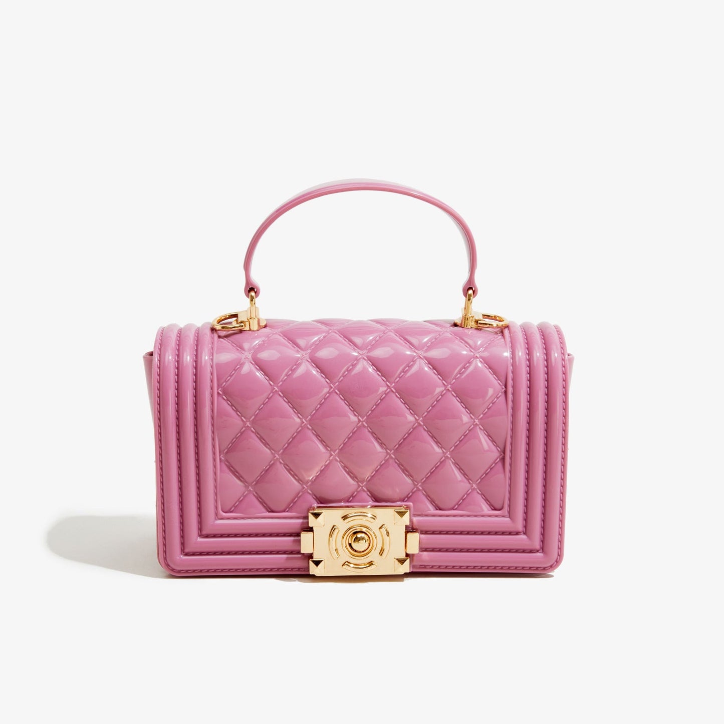 A PVC diamond square bag fashionable versatile handbag