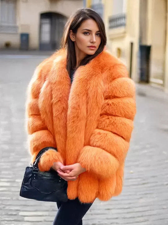 A faux fur jacket