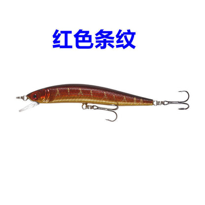 A lure bait floating water minnow long cast noise ringing bead diving fake bait