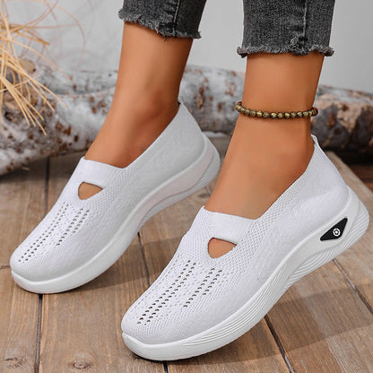 A shoes summer breathable sandals non-slip soft-soled elderly shoes women's casual shoes middle-aged and elderly walking shoes