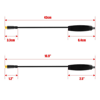 A Bafang central motor metal shift power-off sensor one drag two brake separation line long modified accessories