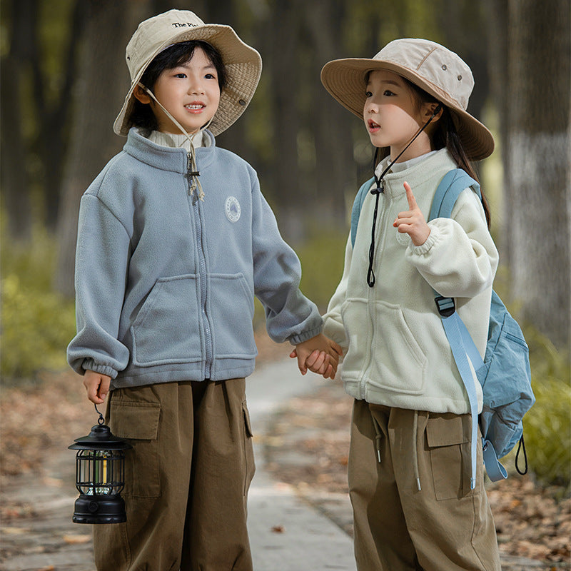 A Children's fleece warm jacket