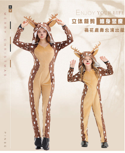 A children's cosplay sika deer stage performance clothes