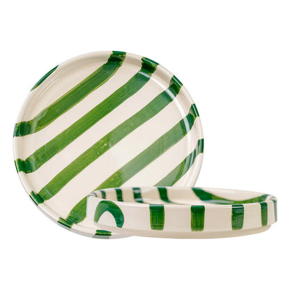 A ceramic disc stripes