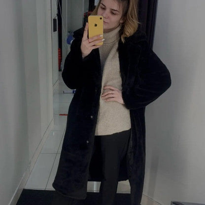 A faux fur jacket