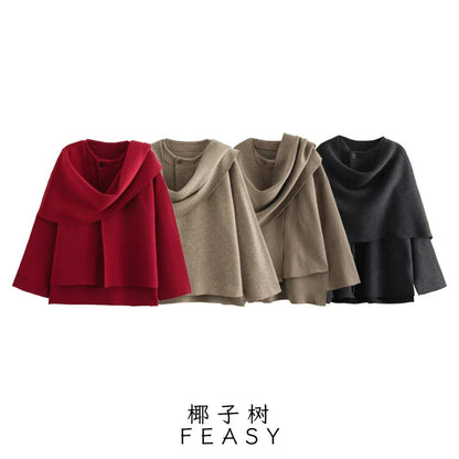 A autumn and winter knit top