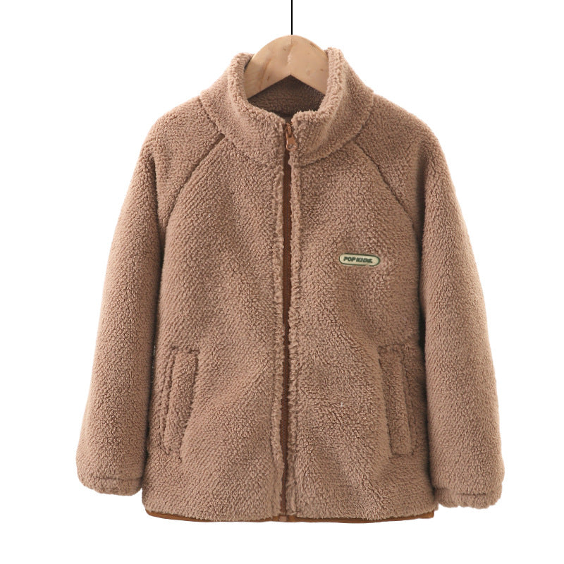 A Children's fleece warm jacket