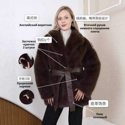 A faux fur jacket