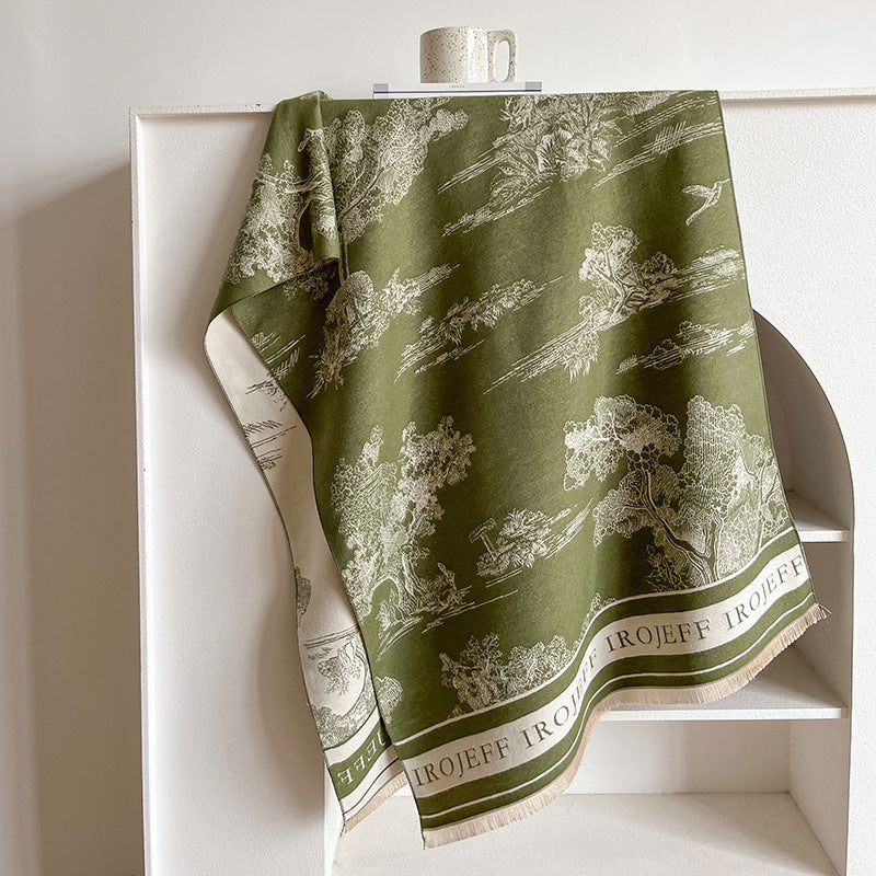 A scarf a warm shawl