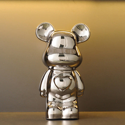 A cartoon love bear violent bear ornament