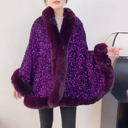 A faux fur jacket