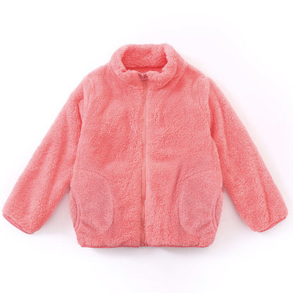 A children's warm fleece jacket for winter