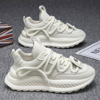 A summer men's shoes breathable mesh thick sole