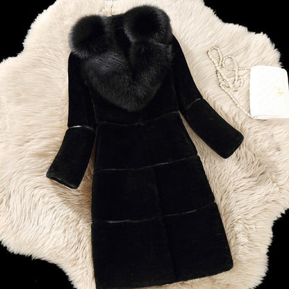 A faux fur jacket