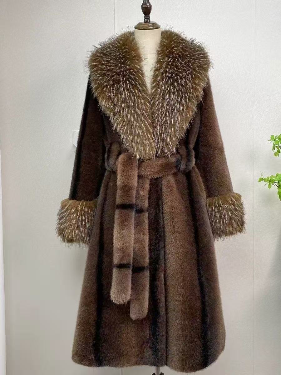 A faux fur jacket