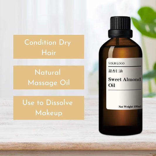 1 كجم زيت اللوز الحلو العضوي المعتمد من وزارة الزراعة الأمريكية