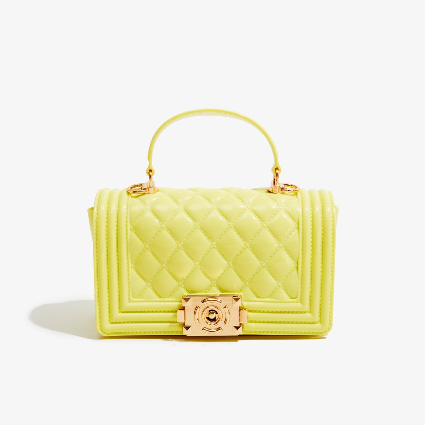 A PVC diamond square bag fashionable versatile handbag