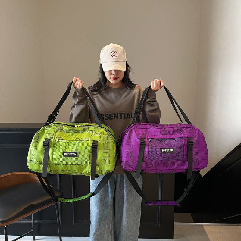 A printed large capacity bag