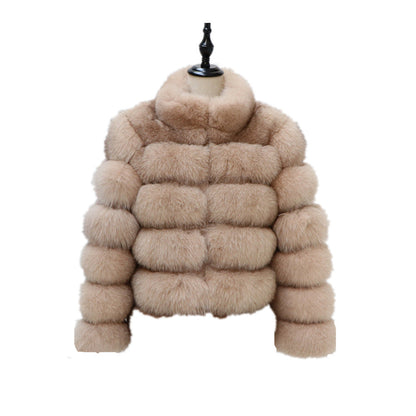 A faux fur jacket