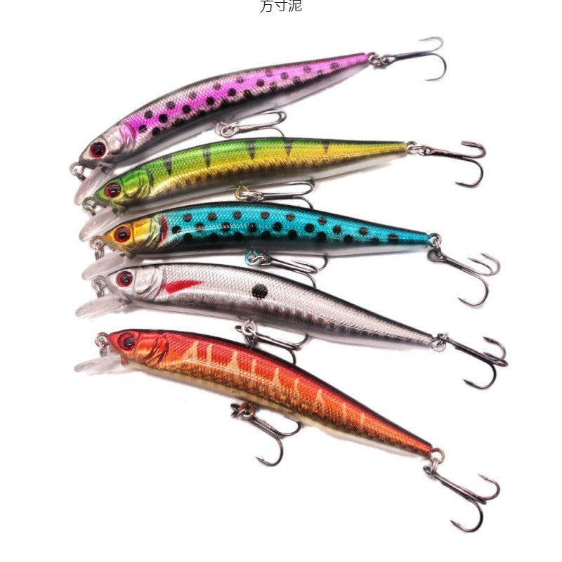 A lure bait floating water minnow long cast noise ringing bead diving fake bait