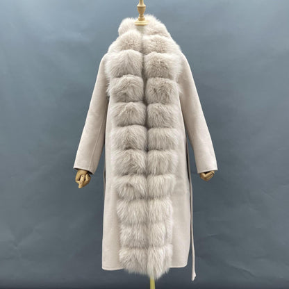 A double-sided woolen coat