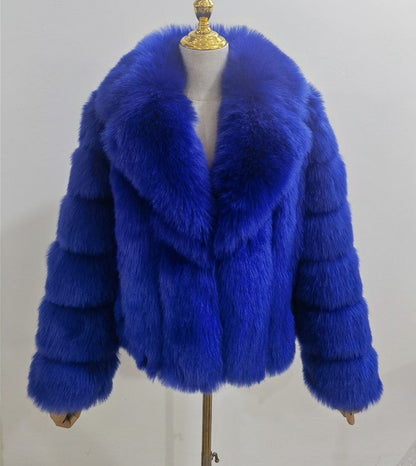 A faux fur jacket