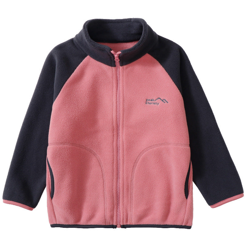 A Children's fleece warm jacket