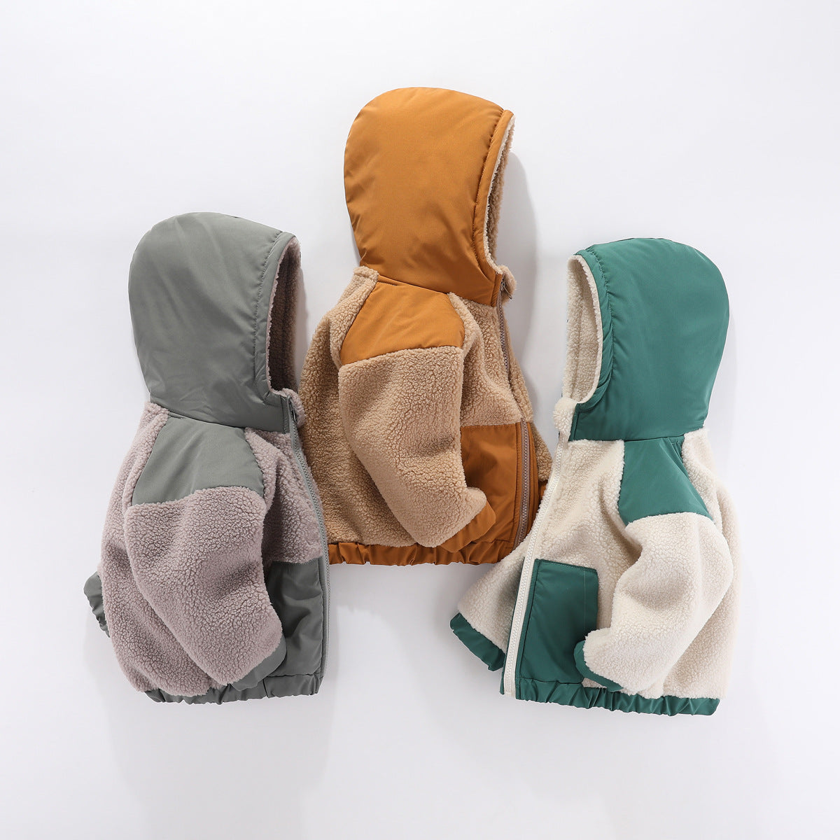 A children's warm fleece jacket for winter