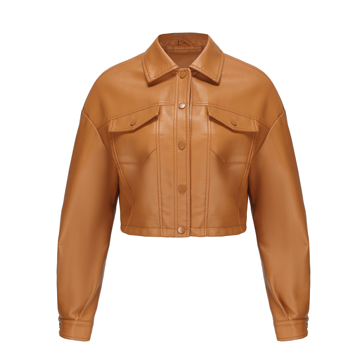 A women's leather jacket