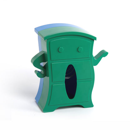 A tissue storage box