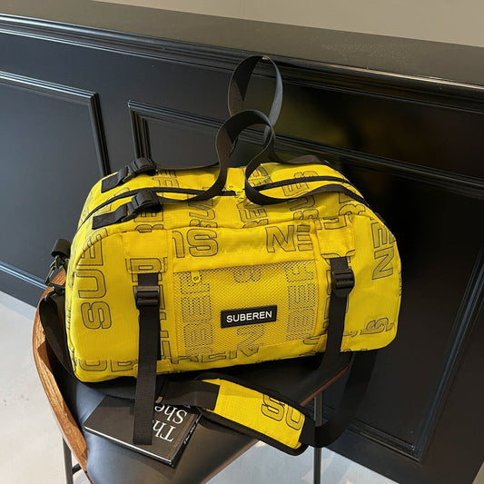 A printed large capacity bag