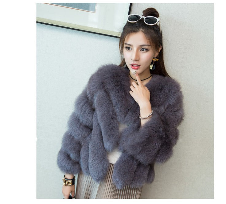 A faux fur jacket