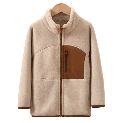 A Children's fleece warm jacket