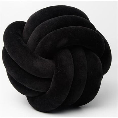 A braided ball pillow