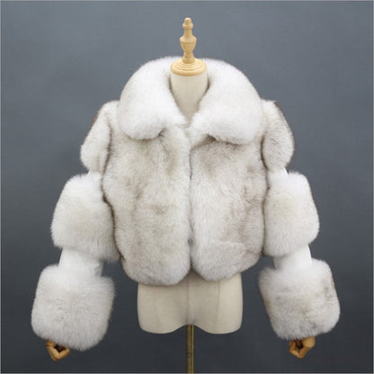 A faux fur jacket